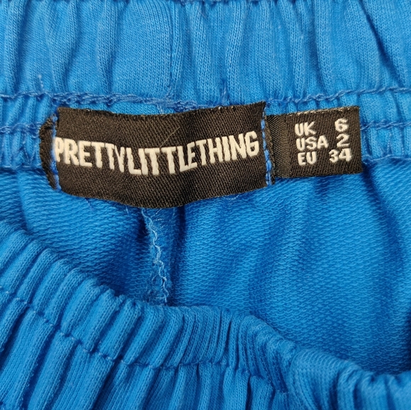 PrettyLittleThing Blue Athletic shorts size 2 - Picture 3 of 3